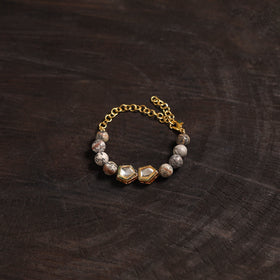 Handcrafted glass stone kundan work bracelet 47