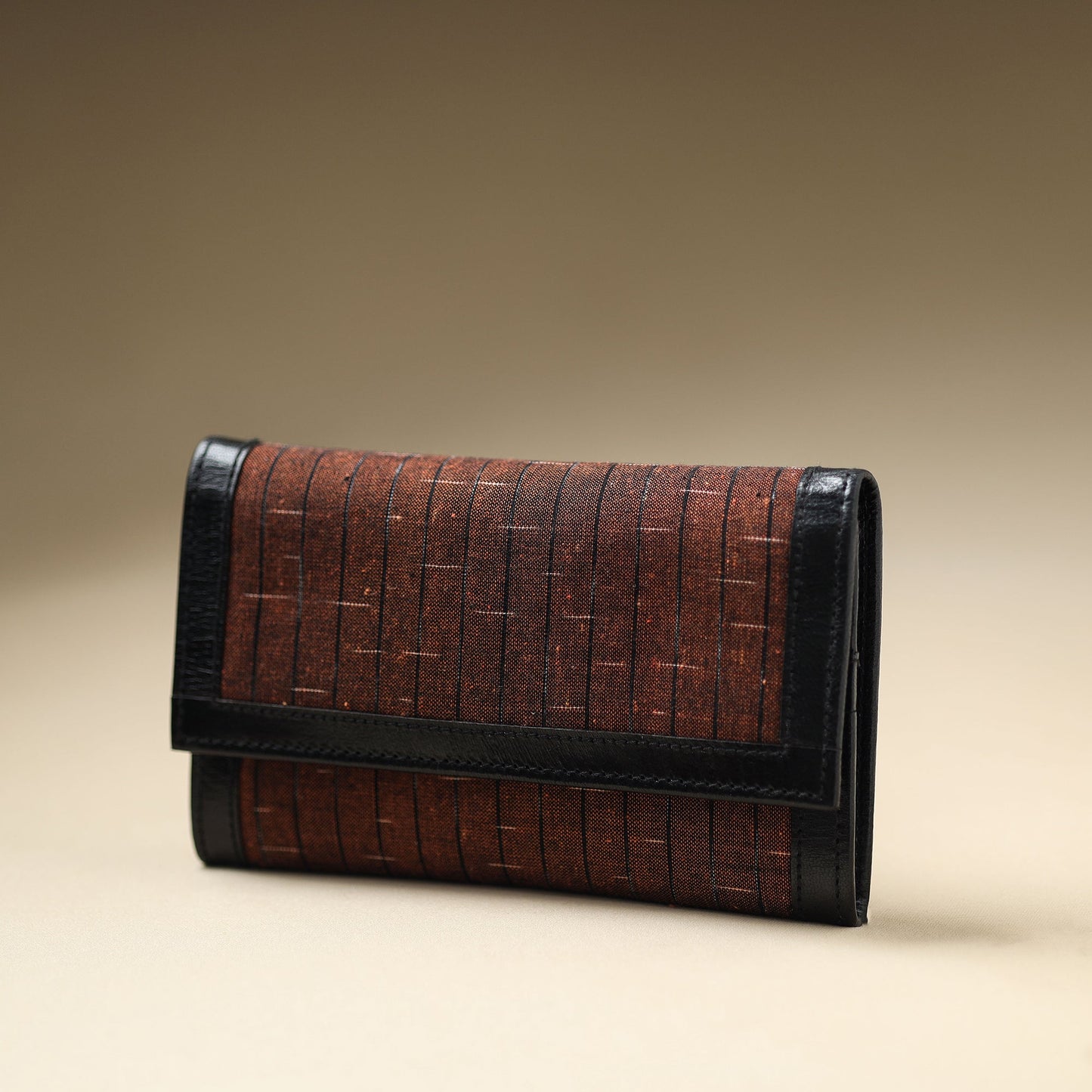  Handcrafted Ikat Weave Leather Wallet 