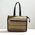 Brown Handcrafted Jacquard Cotton Hand Bag