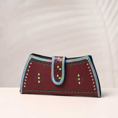 Brown Handcrafted Kutch Leather Clutch / Wallet