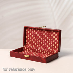  Handcrafted Kutch Leather Jewelry Box 