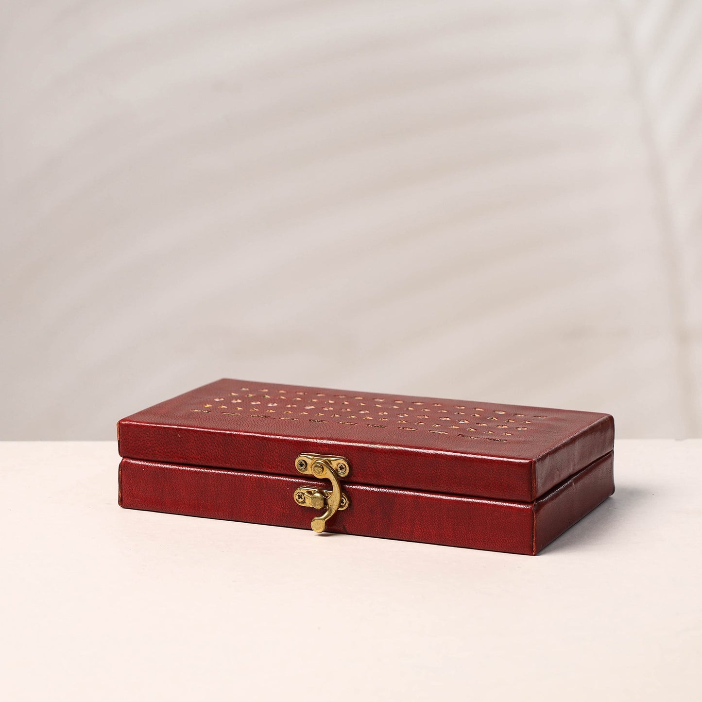  Handcrafted Kutch Leather Jewelry Box 
