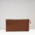 Brown Handcrafted Leather Clutch Purse