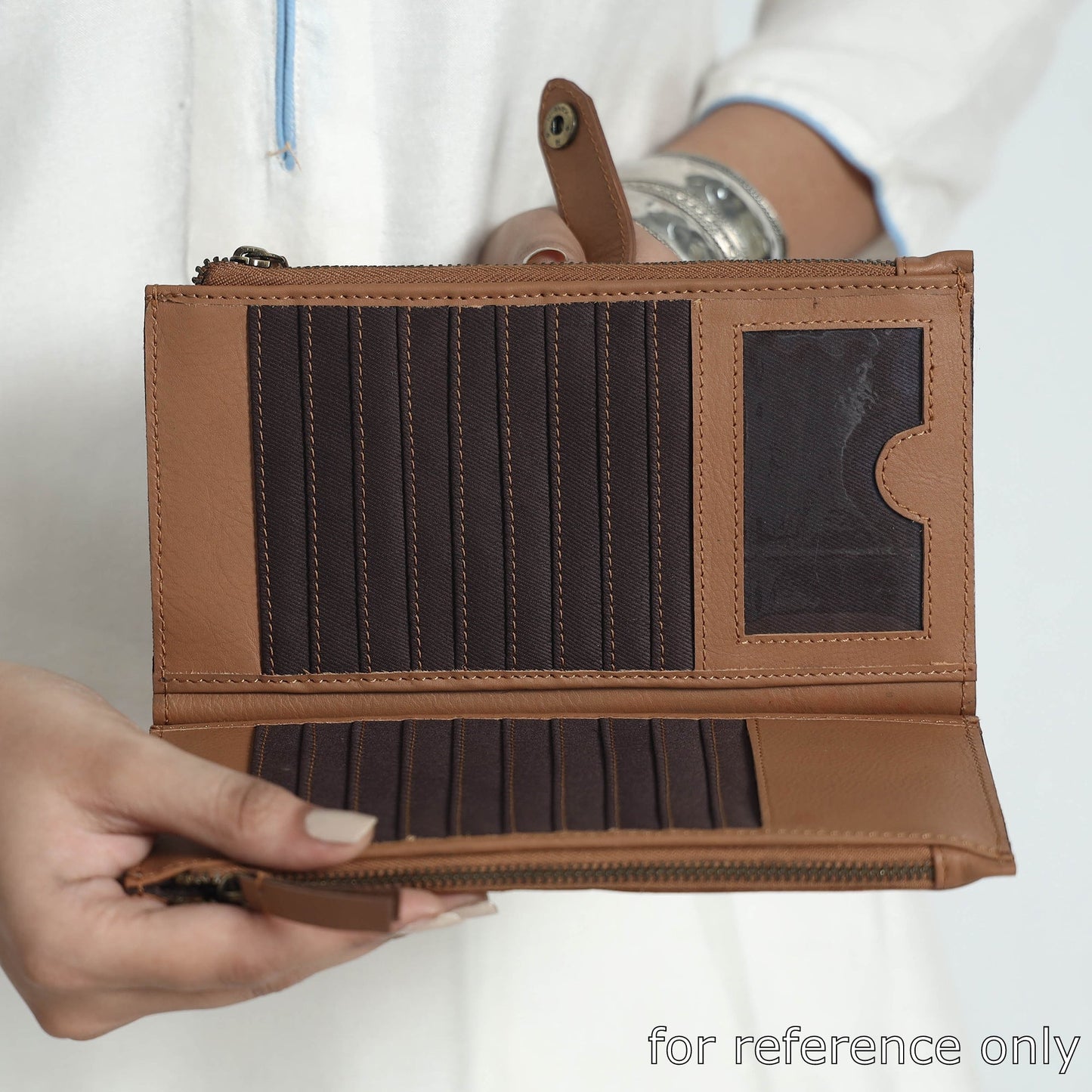 Brown Handcrafted Leather Clutch / Wallet