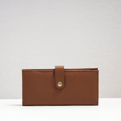 Brown Handcrafted Leather Clutch / Wallet
