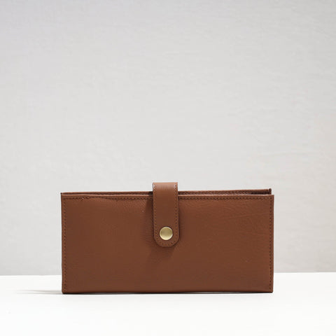 Brown Handcrafted Leather Clutch / Wallet
