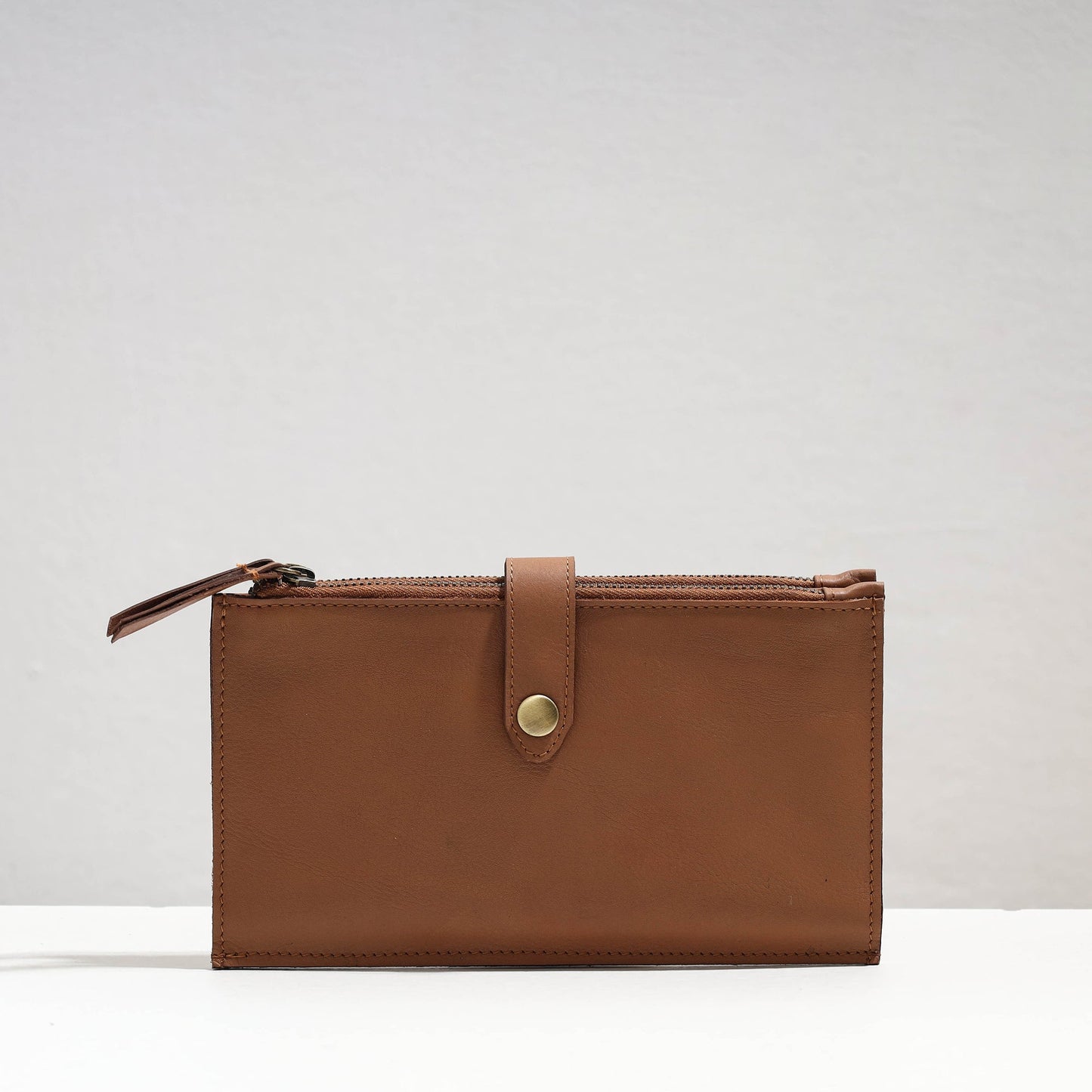 Brown Handcrafted Leather Clutch / Wallet