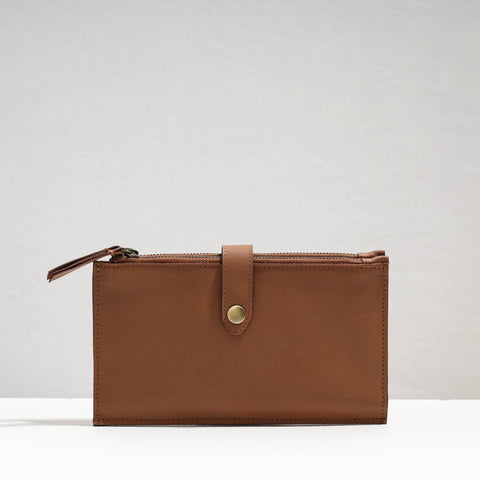 Brown Handcrafted Leather Clutch / Wallet