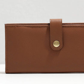 Brown Handcrafted Leather Clutch / Wallet