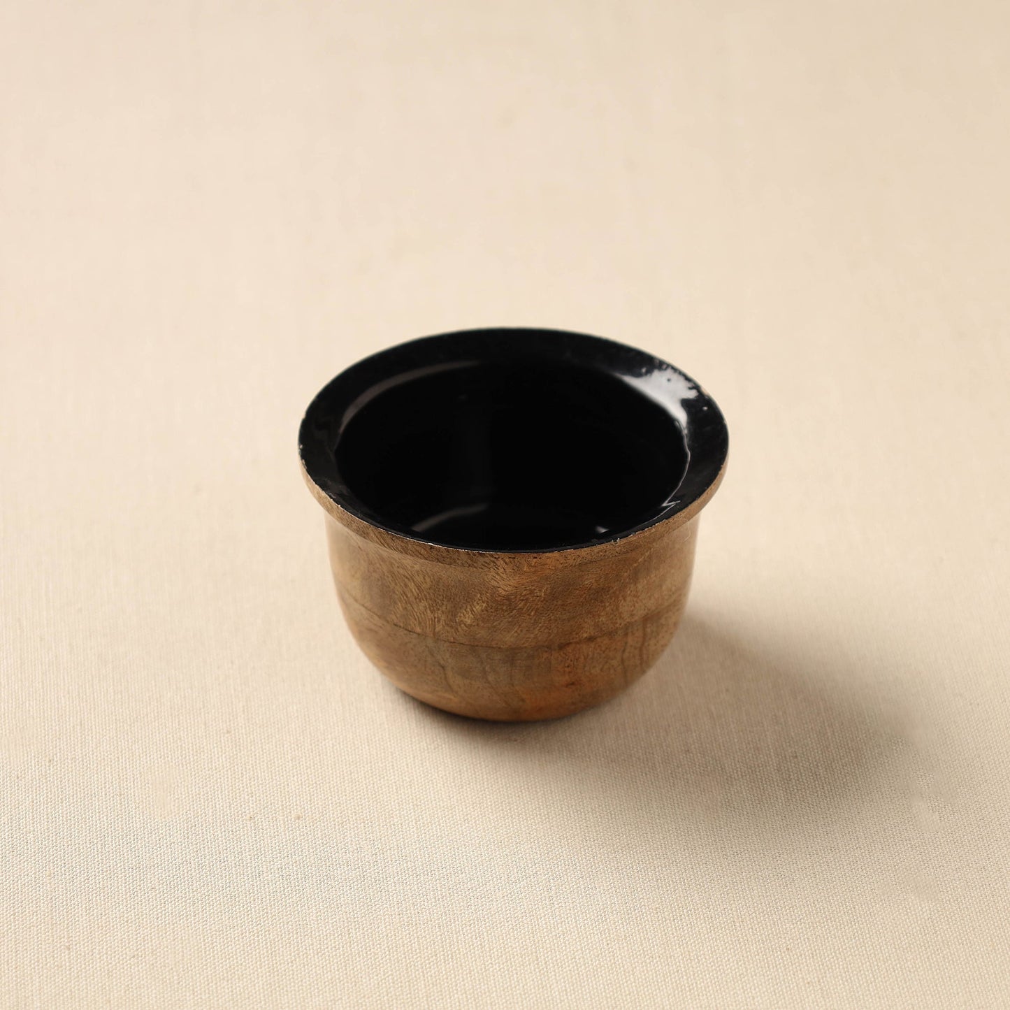  Brown Handcrafted Mango Wooden Bowl (3 x 3 in)