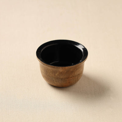  Brown Handcrafted Mango Wooden Bowl (3 x 3 in)