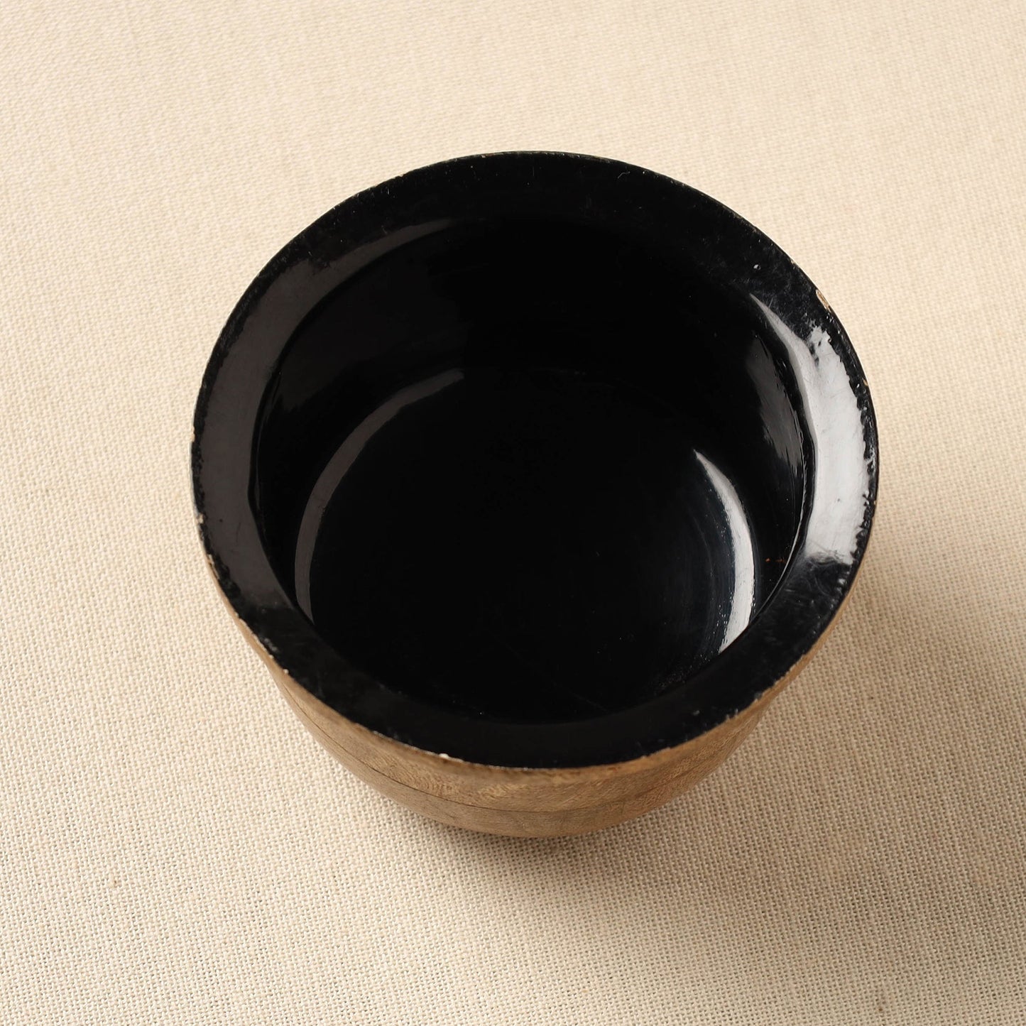  Brown Handcrafted Mango Wooden Bowl (3 x 3 in)