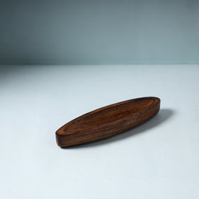  Brown Handcrafted Mango Wooden Serving Tray 