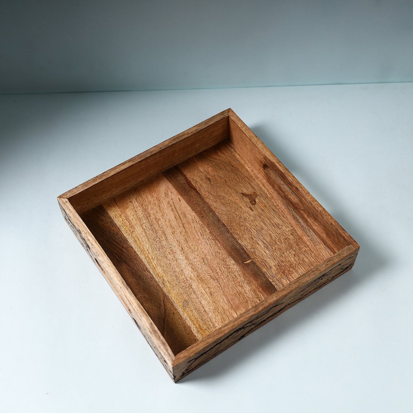  Brown Handcrafted Mango Wooden Serving Tray 