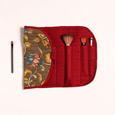  Handcrafted Multipurpose Segmented Make-up Brush Wrap Pouch/Case 02 