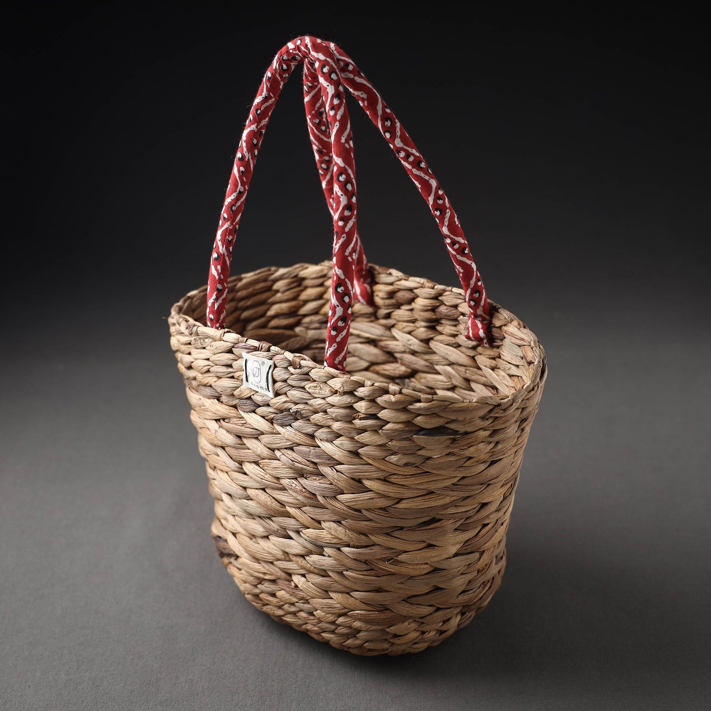  Brown Handcrafted Organic Water Hyacinth Magnificent Basket 