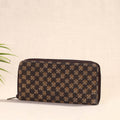 Brown Handcrafted Block Printed Fabric Clutch Wallet