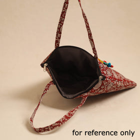 Buy Black Handcrafted Quilted Cotton Hand Bag