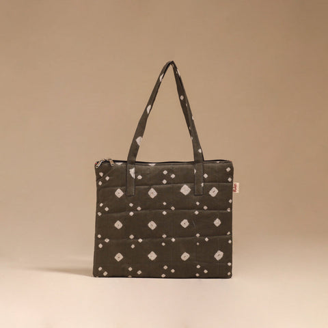 Handcrafted quilted handbag 12