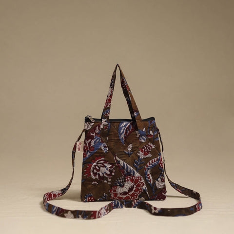 Handcrafted quilted sling bag 12