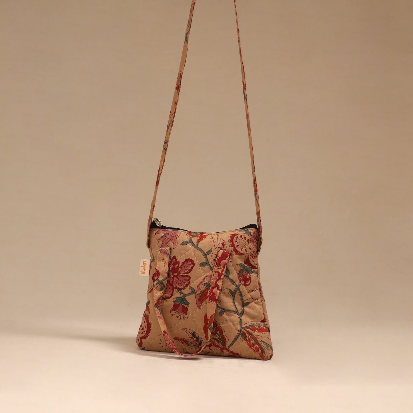 Handcrafted quilted sling bag 17