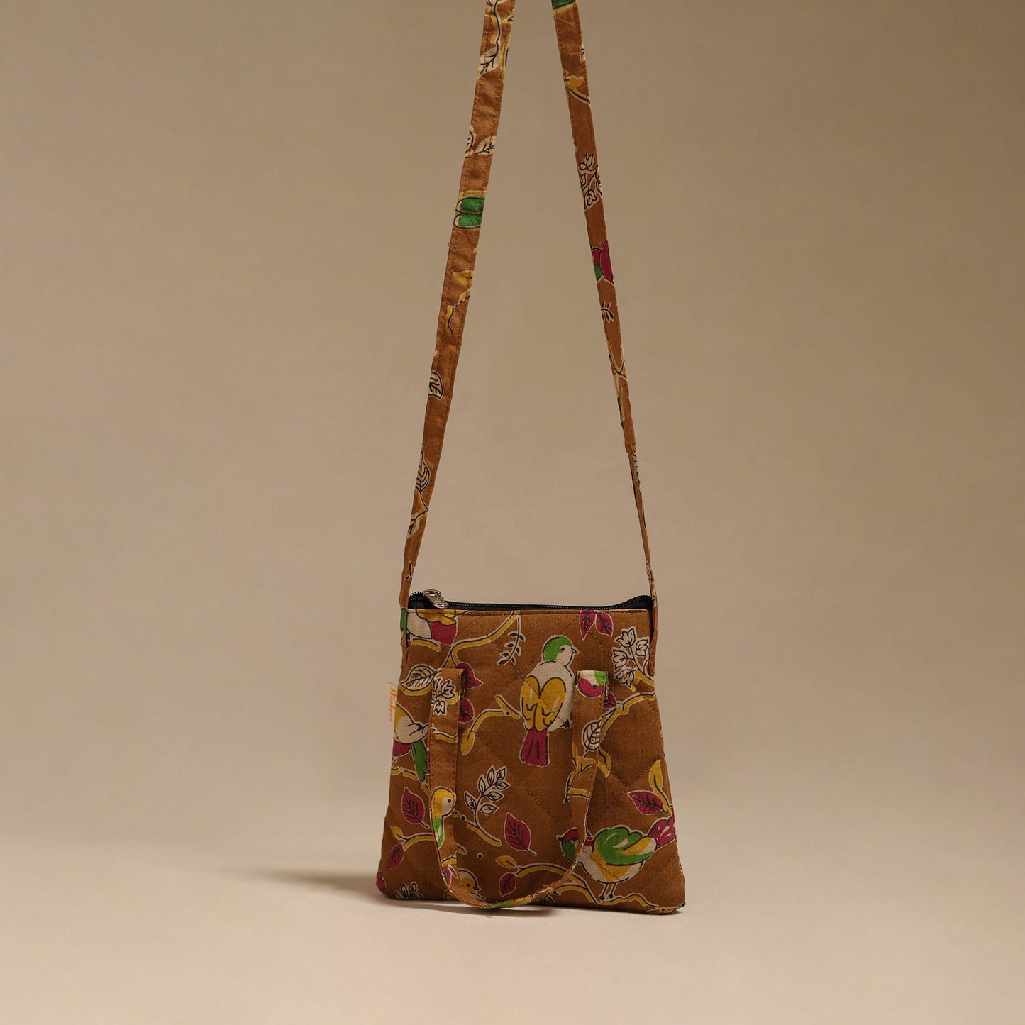 Handcrafted quilted sling bag 22