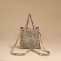 Handcrafted quilted sling bag 28