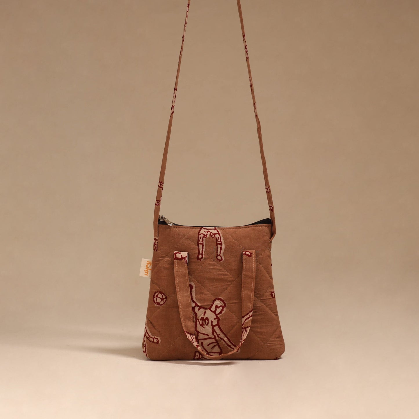 Handcrafted quilted sling bag 33