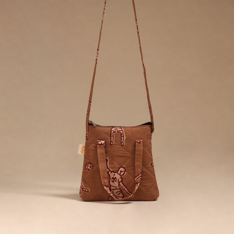 Handcrafted quilted sling bag 33