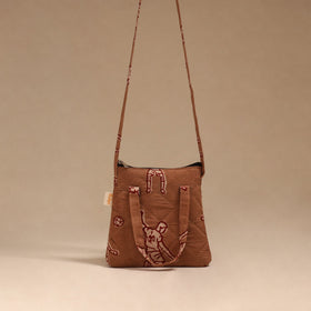 Handcrafted quilted sling bag 33