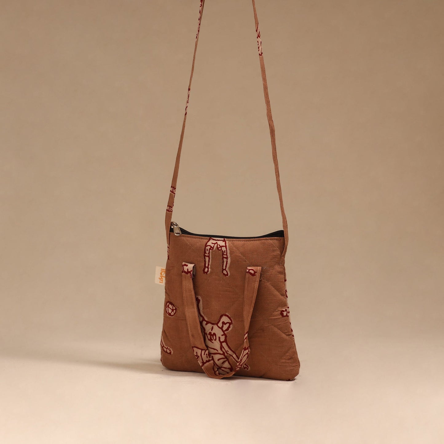 Handcrafted quilted sling bag 33