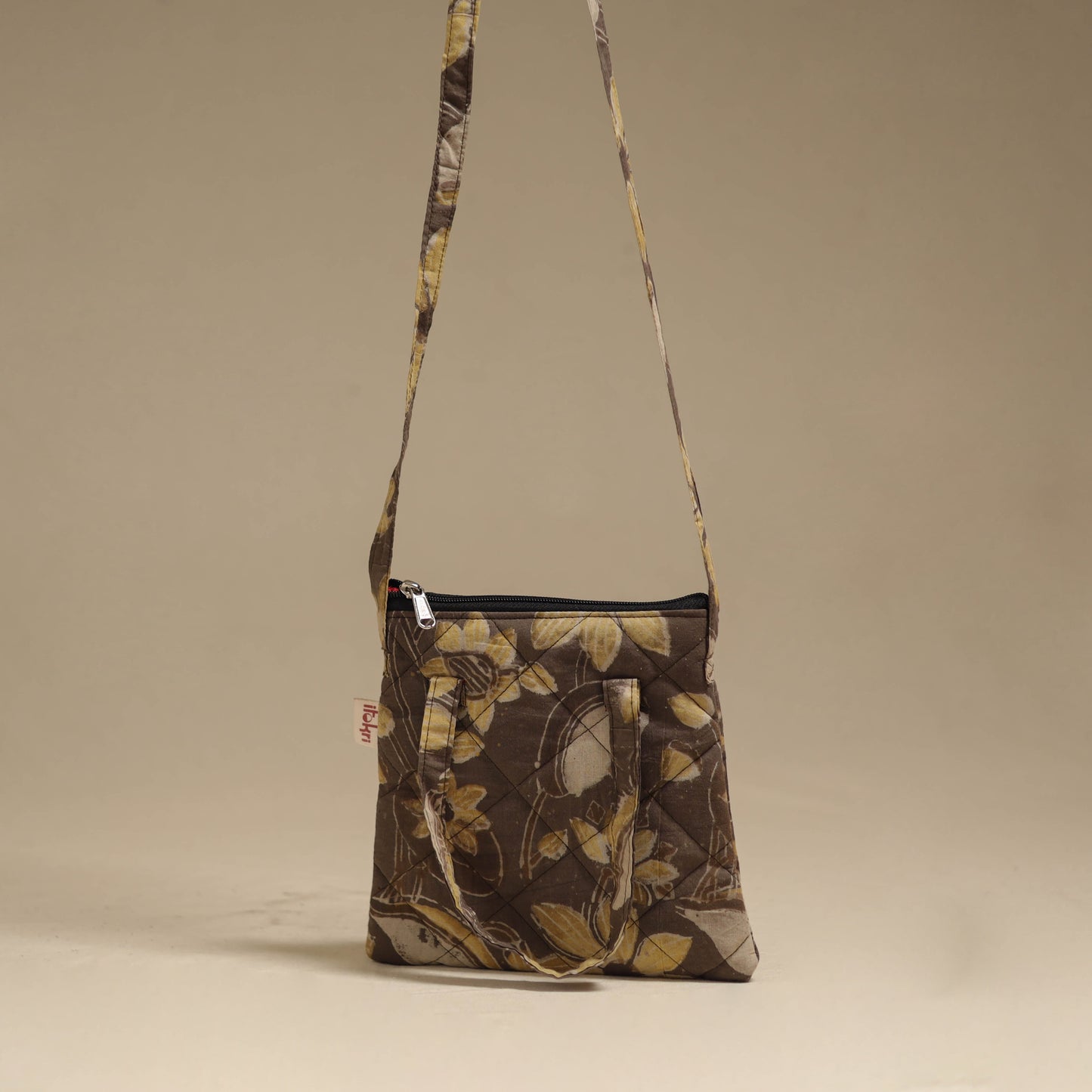 Handcrafted quilted sling bag 35