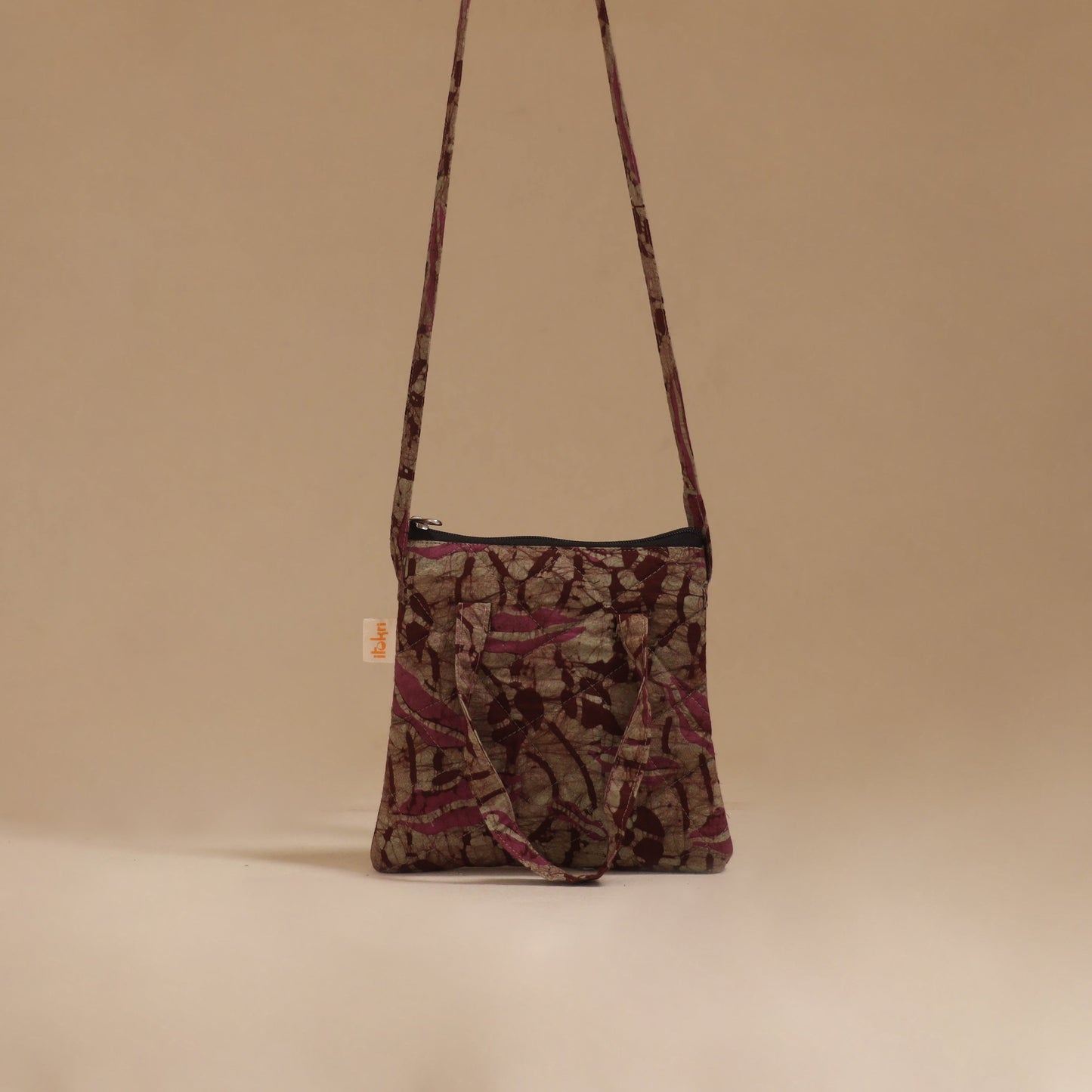 Handcrafted quilted sling bag 41