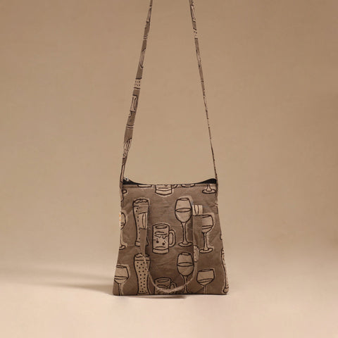 Handcrafted quilted sling bag 42