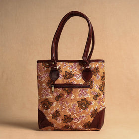  Handcrafted Sanganeri Printed Leather Shoulder Bag 