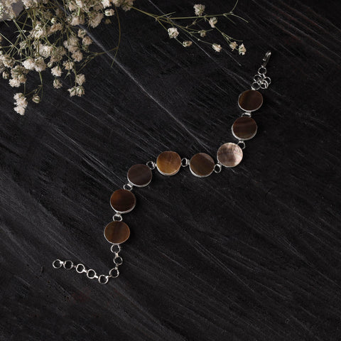 Brown - handcrafted seashell bracelet (adjustable) 30