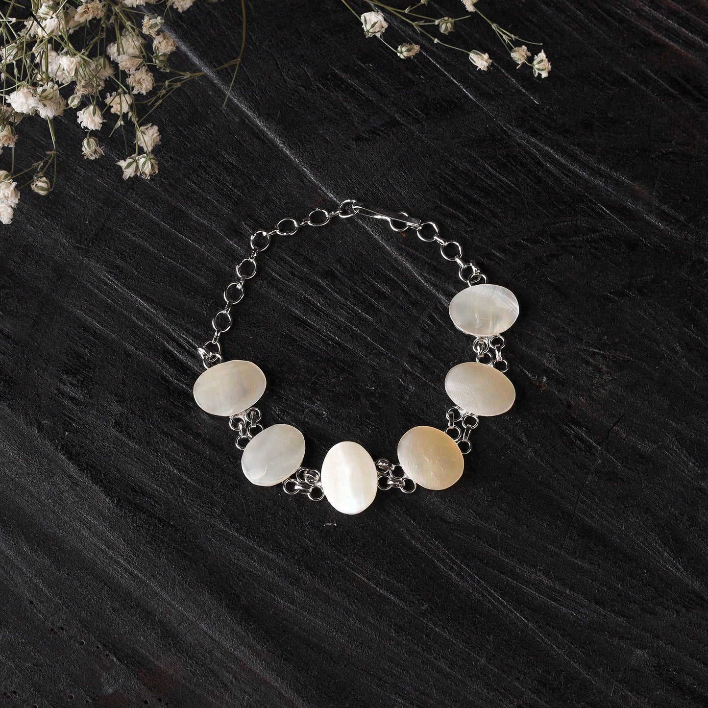 Brown - handcrafted seashell bracelet (adjustable) 33
