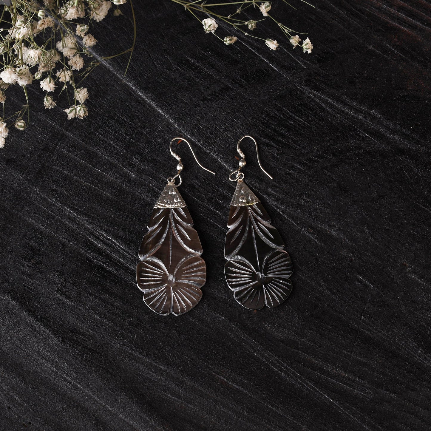 Handcrafted seashell earrings 42