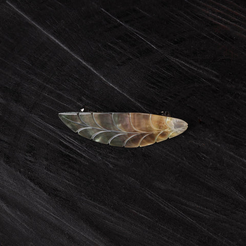 Handcrafted seashell hair clip 01