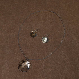 Buy Brown Handcrafted Seashell Necklace Set