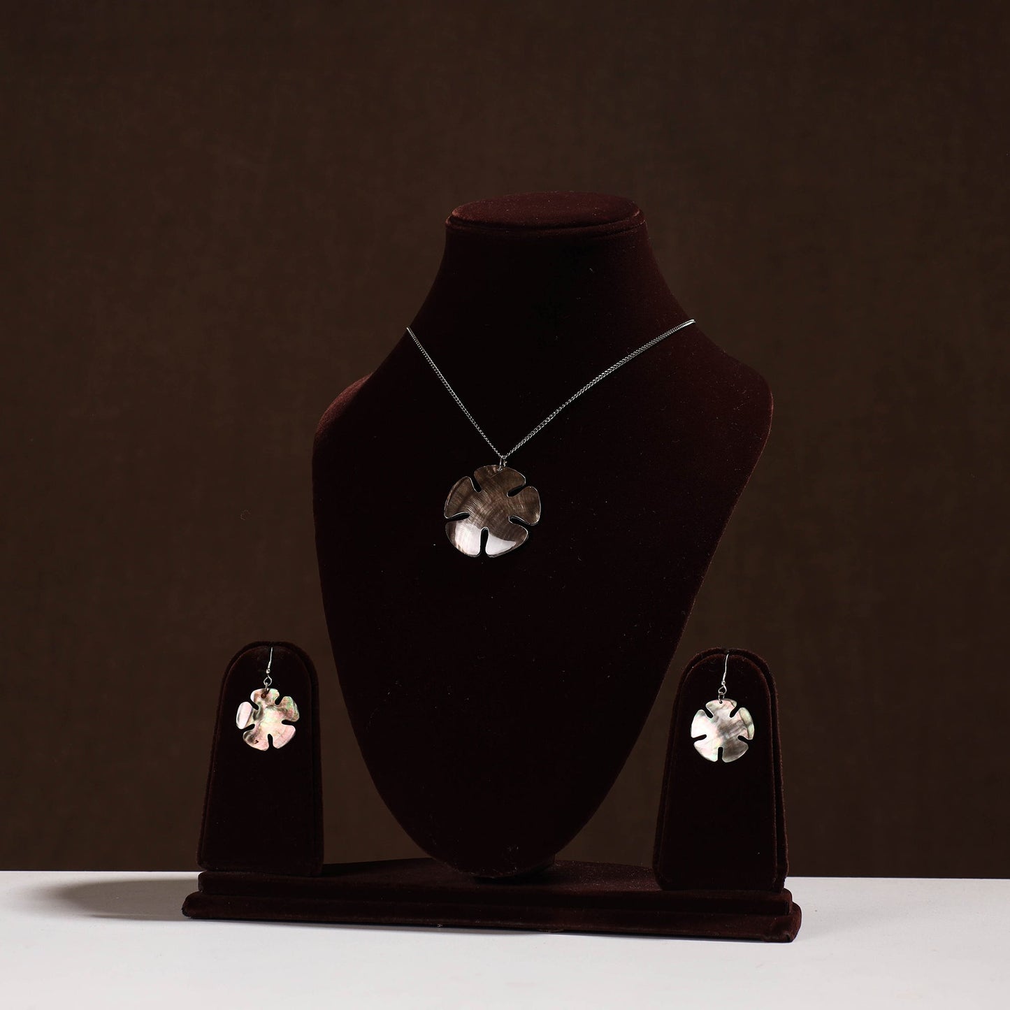 Buy Brown Handcrafted Seashell Necklace Set