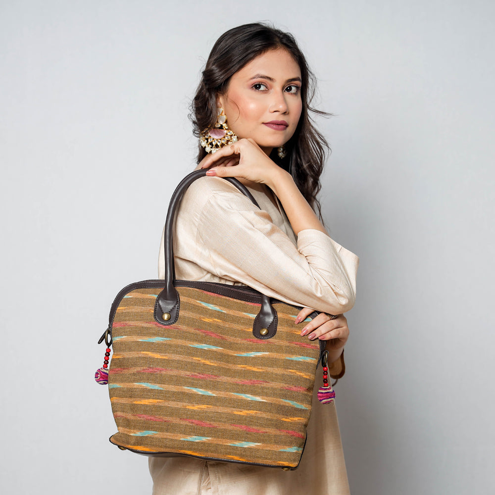  Handcrafted Printed Cotton Shoulder Bag 