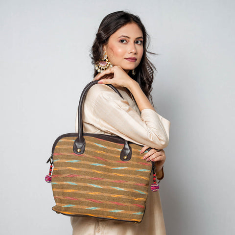  Handcrafted Printed Cotton Shoulder Bag 