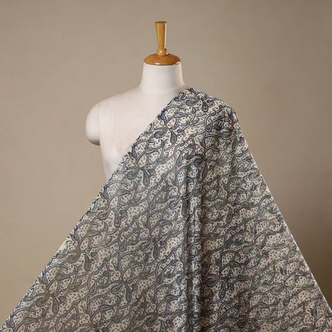 Handloom chanderi silk hand sanganeri fabric 12