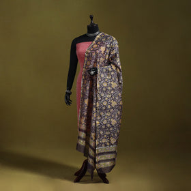 Brown - handloom chanderi silk hand sanganeri dupatta 37