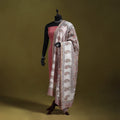 Brown - handloom chanderi silk hand sanganeri dupatta 42