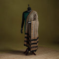 Brown - handloom chanderi silk hand natural dyed bagru
