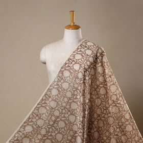 Handloom chanderi silk hand sanganeri fabric 08