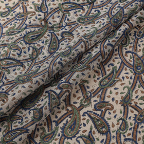 Handloom chanderi silk hand sanganeri fabric 12