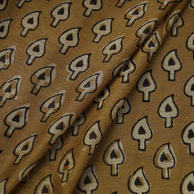 Brown - handloom chanderi silk pipad fabric 03 - handcrafted